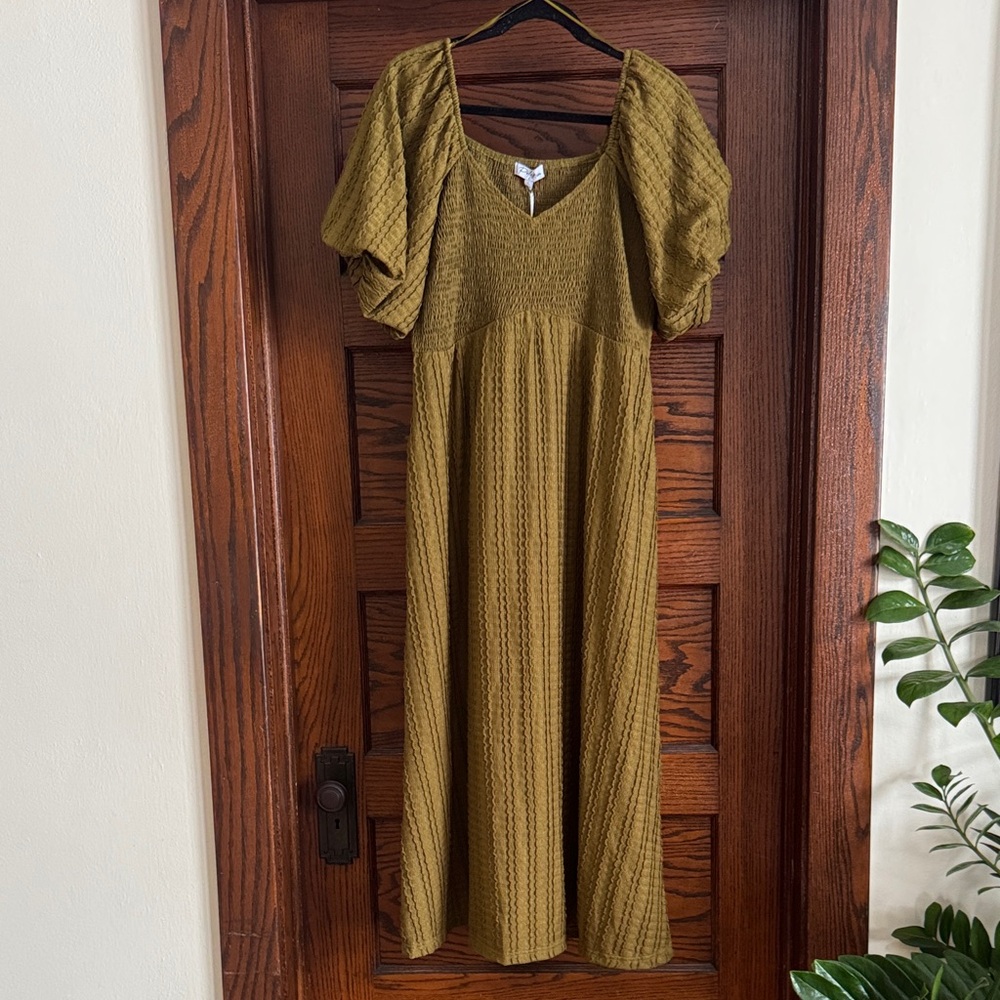 Polagram Olive Green Dress